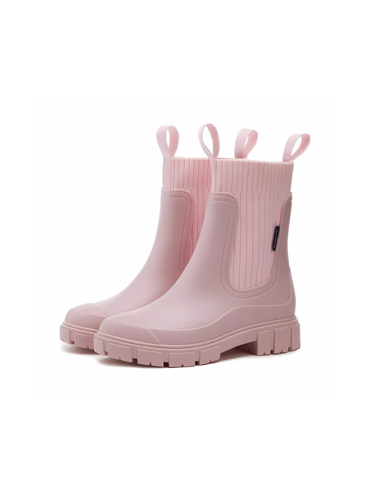 Waterproof Ribbed Rain Boots